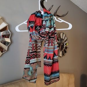 Chinar | Sheer Aztec Scarf